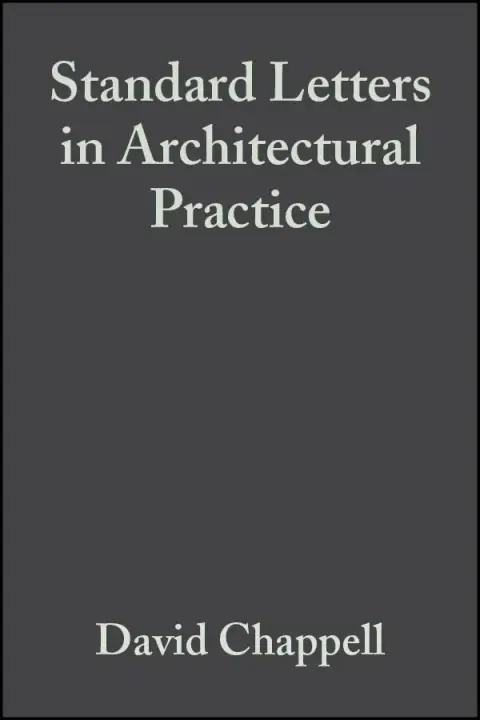 Cover of Standard Letters in Architectural Practice