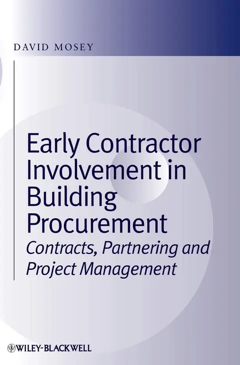 Cover of Early Contractor Involvement in Building Procurement