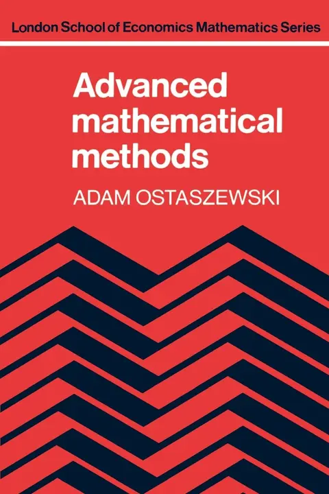 Cover of Advanced Mathematical Methods