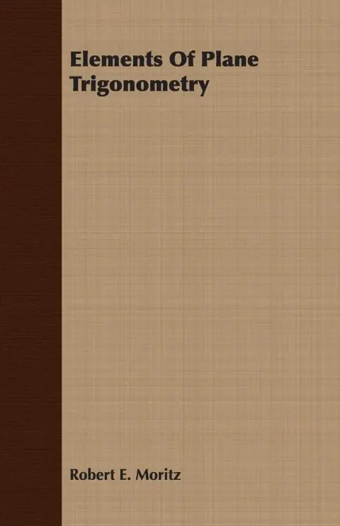 Cover of Elements of Plane Trigonometry