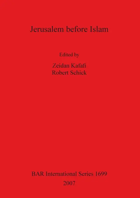 Cover of Jerusalem before Islam