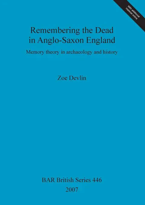 Cover of Remembering the Dead in Anglo-Saxon England