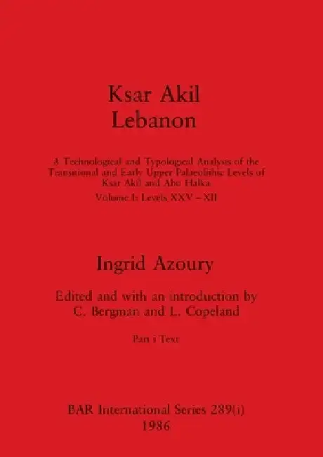 Cover of Ksar Akil Lebanon, Part i