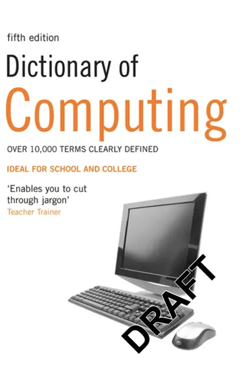 Cover of Dictionary of Computing