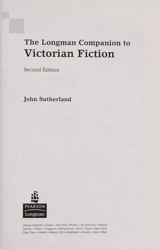 Cover of The Longman Companion to Victorian Fiction