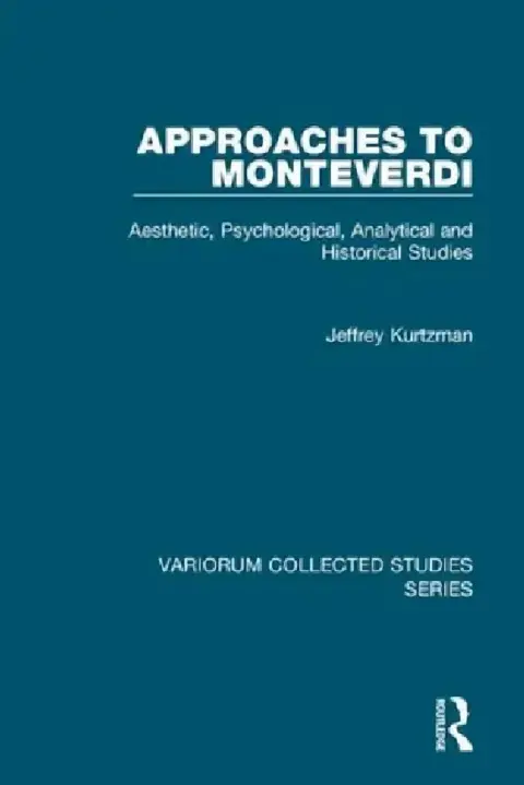 Cover of Approaches to Monteverdi