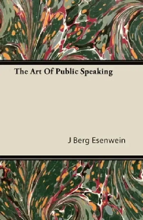Cover of The Art of Public Speaking