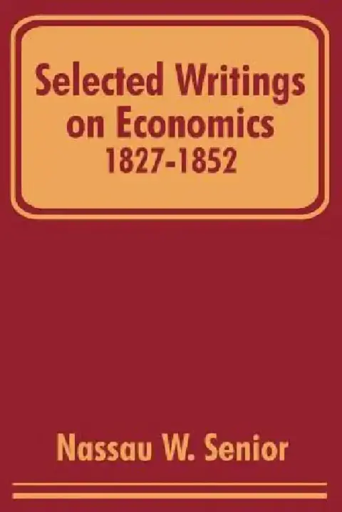 Cover of Selected Writings on Economics 1827-1852