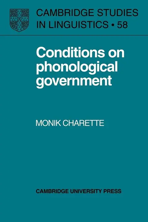 Cover of Conditions on Phonological Government