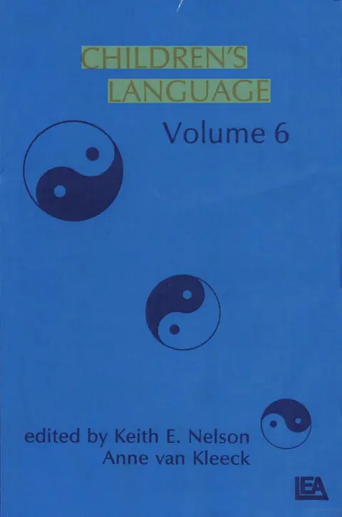 Cover of Children's language