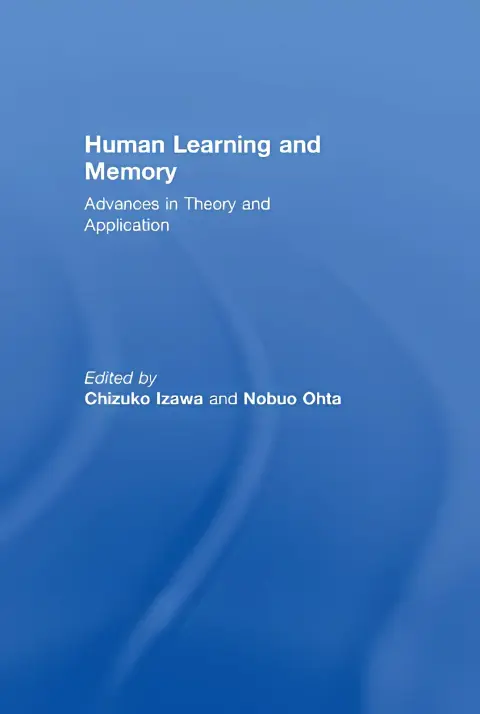 Cover of Human Learning and Memory
