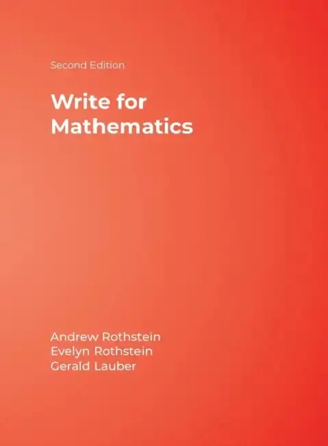 Cover of Write for Mathematics