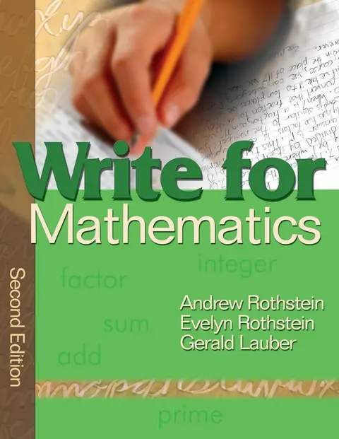 Cover of Write for Mathematics