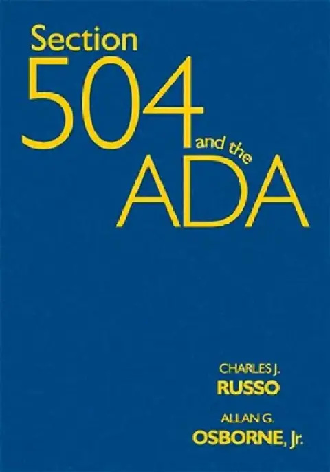 Cover of Section 504 and the ADA
