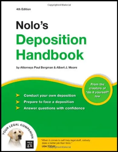 Cover of Nolo's Deposition Handbook