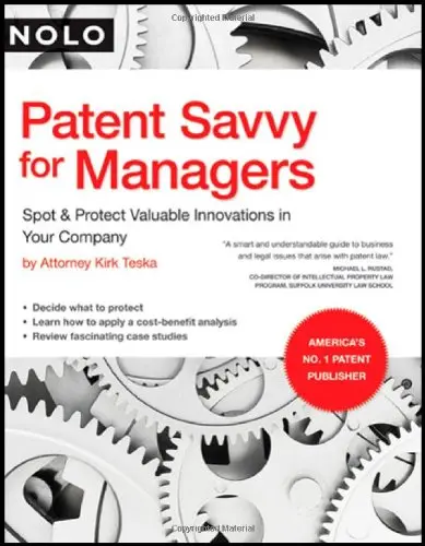 Cover of Patent Savvy for Managers
