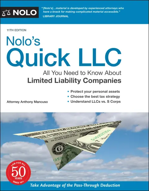 Cover of Nolo's Quick LLC