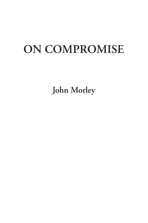 Cover of On Compromise
