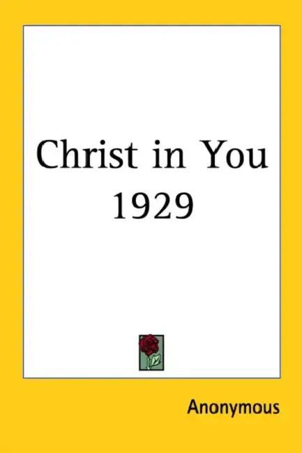 Cover of Christ in You 1929
