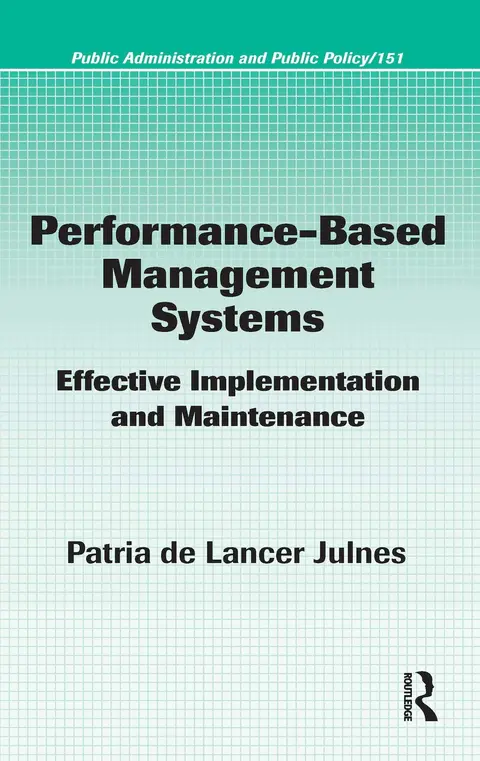 Cover of Performance-Based Management Systems