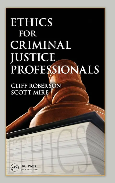 Cover of Ethics for Criminal Justice Professionals