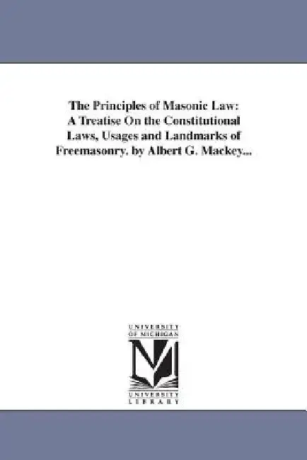 Cover of The Principles of Masonic Law