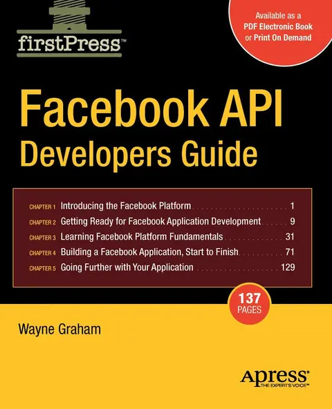 Cover of Facebook API Developers Guide