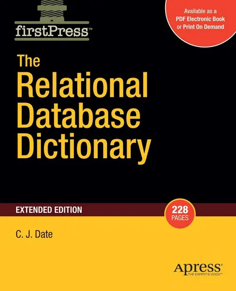 Cover of Relational Database Dictionary, Extended Edition