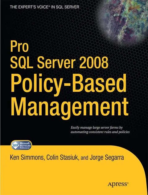 Cover of Pro SQL Server 2008 Policy-Based Management