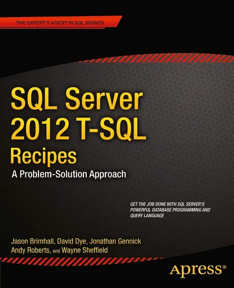 Cover of SQL Server 2012 T-sql Recipes