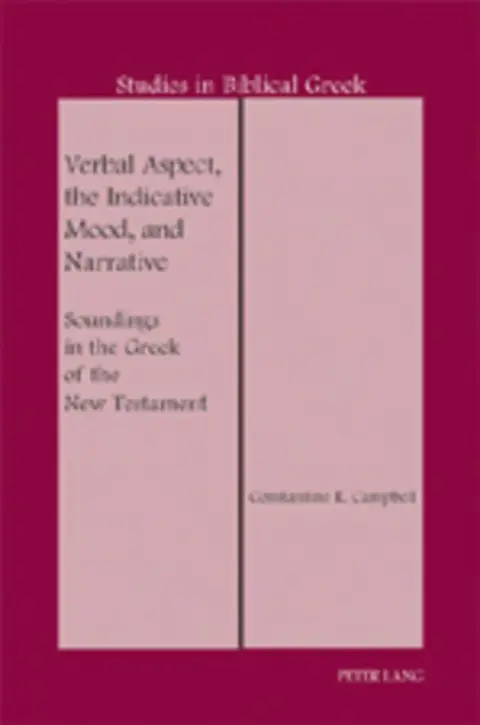 Cover of Verbal Aspect, the Indicative Mood, and Narrative