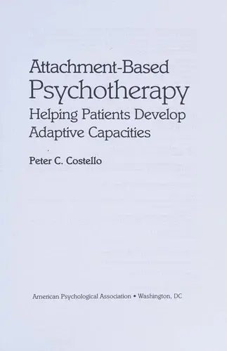 Cover of Attachment-Based Psychotherapy