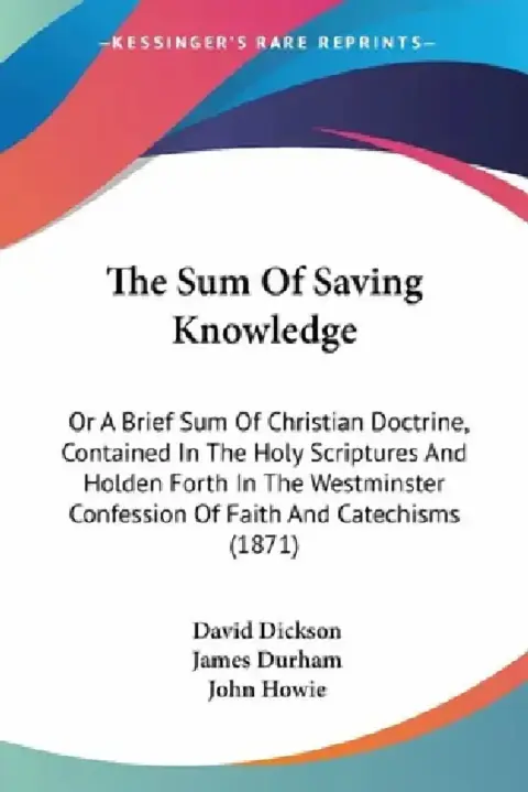 Cover of The Sum Of Saving Knowledge
