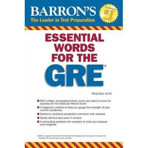 Cover of Barron's Essential Words for the Gre