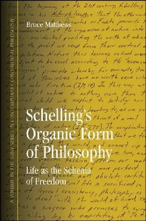Cover of Schelling's Organic Form of Philosophy
