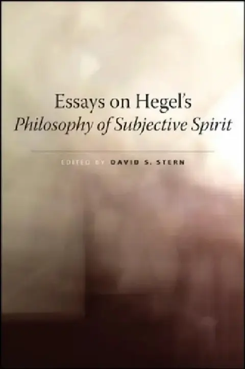 Cover of Essays on Hegel's Philosophy of Subjective Spirit