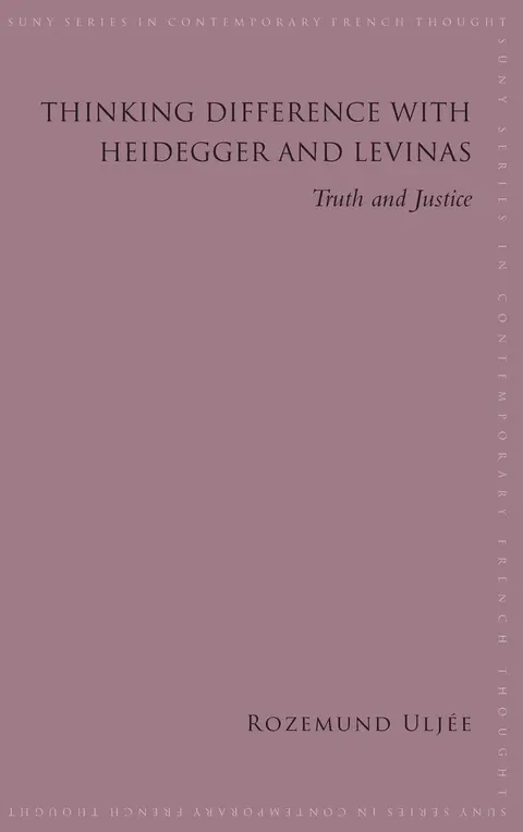Cover of Thinking Difference with Heidegger and Levinas