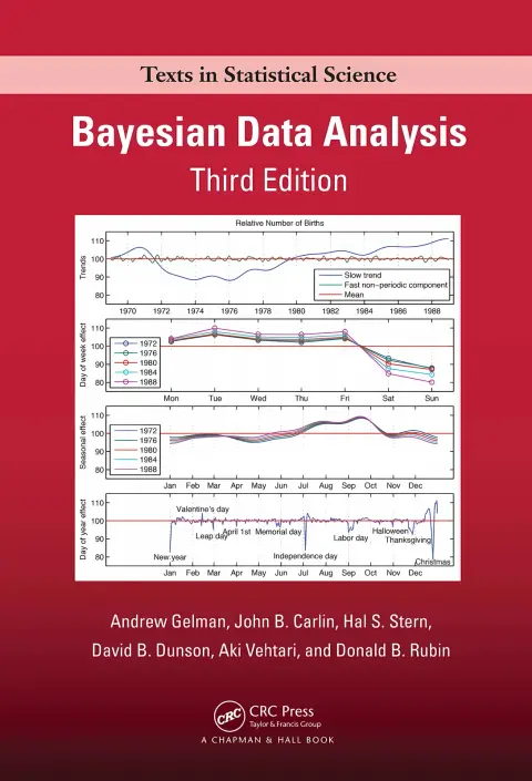 Cover of Bayesian Data Analysis 3rd edition