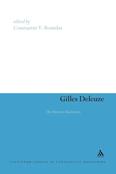Cover of Gilles Deleuze