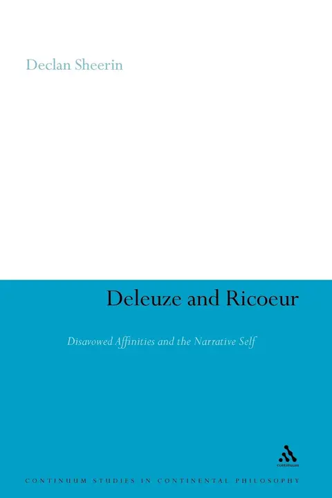 Cover of Deleuze and Ricoeur