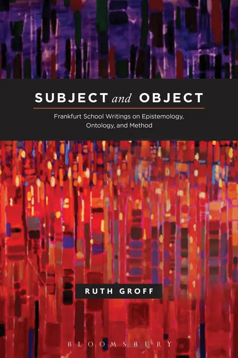 Cover of Subject and Object