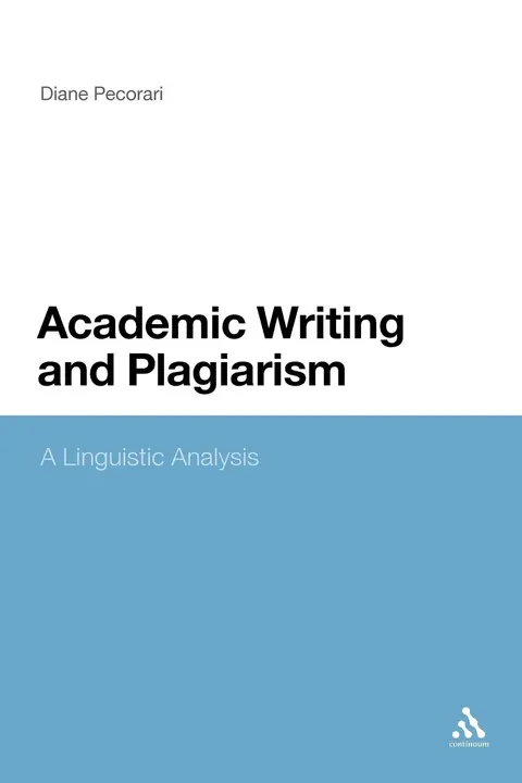 Cover of Academic Writing and Plagiarism