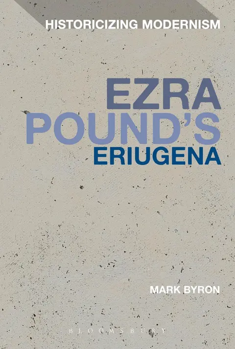 Cover of Ezra Pound's Eriugena