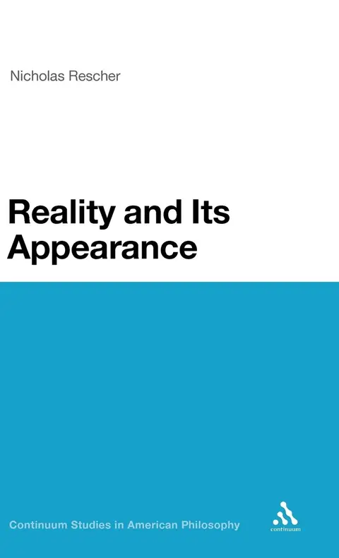 Cover of Reality and Its Appearance