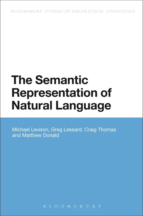 Cover of The Semantic Representation of Natural Language