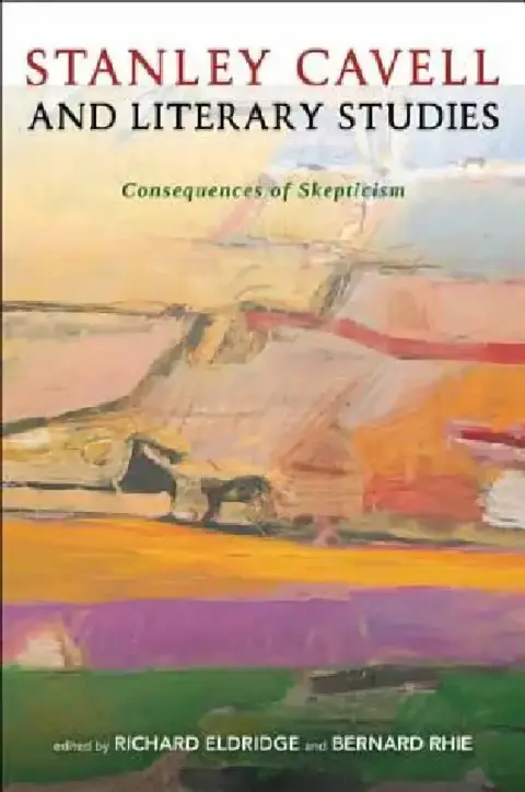 Cover of Stanley Cavell and Literary Studies