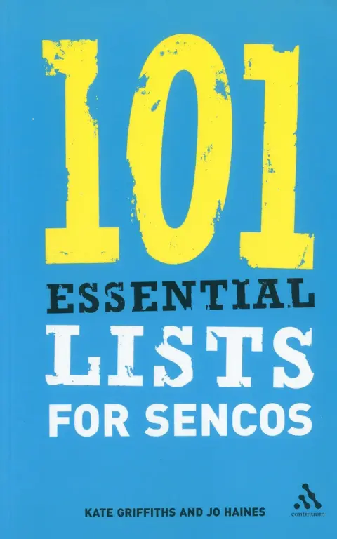 Cover of 101 Essential Lists for SENCOs