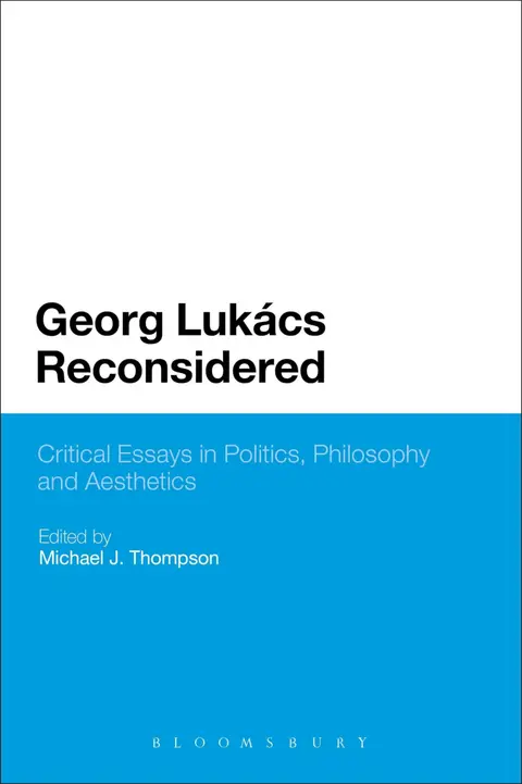 Cover of Georg Lukacs Reconsidered
