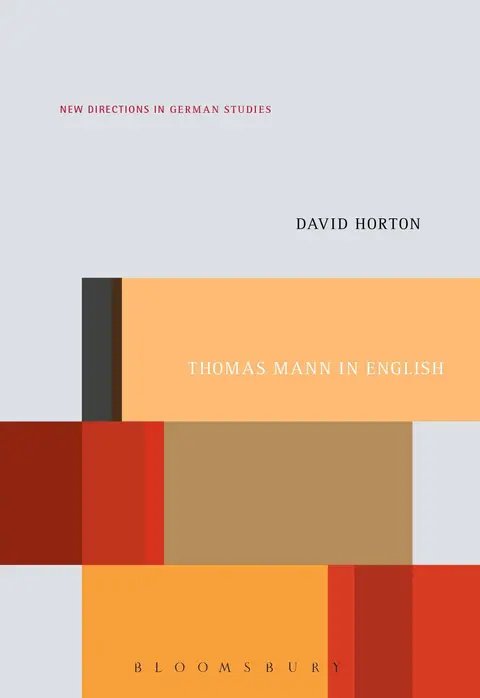 Cover of Thomas Mann in English