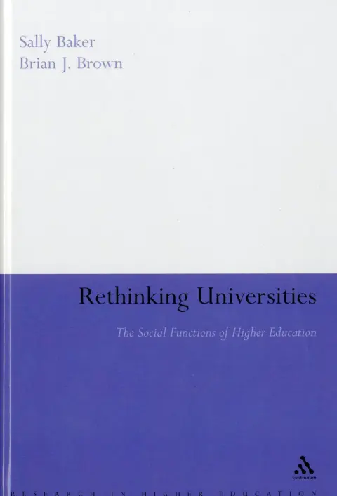 Cover of Rethinking Universities